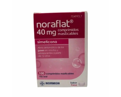 SIMETICONA NORMON 40 MG COMPRIMIDOS MASTICABLES , 100 comprimidos
