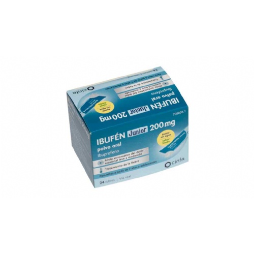 IBUFEN JUNIOR 200 MG POLVO ORAL, 24 sobres