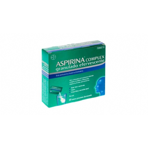 ASPIRINA COMPLEX GRANULADO EFERVESCENTE, 10 sobres