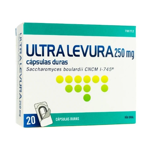 ULTRA-LEVURA 250 MG CAPSULAS DURAS , 20 cápsulas