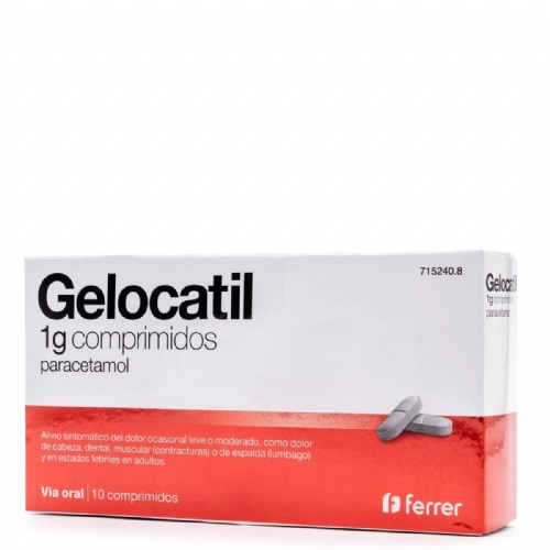 GELOCATIL 1 g COMPRIMIDOS,10 comprimidos