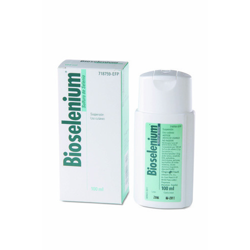 BIOSELENIUM 25 mg/ml  SUSPENSION CUTANEA , 1 frasco de 100 ml
