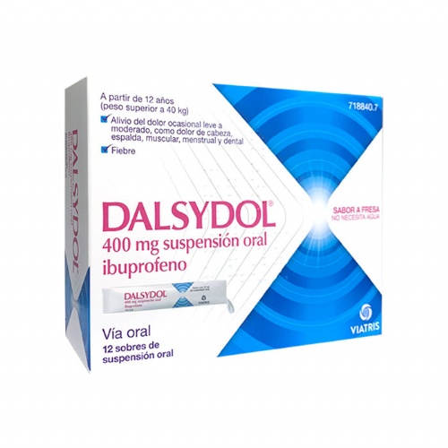 DALSYDOL 400 MG SUSPENSION ORAL, 12 sobres
