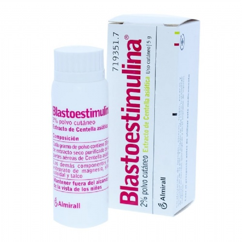BLASTOESTIMULINA 20 MG/G POLVO CUTANEO, 1 frasco de 5 g