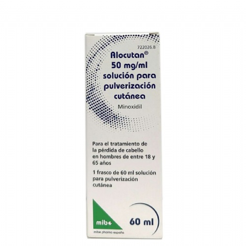 ALOCUTAN 50 MG/ML SOLUCION PARA PULVERIZACION CUTANEA 1 frasco de 60 ml