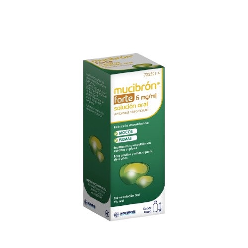 MUCIBRON FORTE 6 MG/ML SOLUCION ORAL, 1 frasco de 250 ml