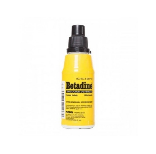 BETADINE SOLUCION DERMICA, 1 frasco de 125 ml