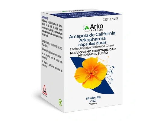 AMAPOLA DE CALIFORNIA ARKOPHARMA CAPSULAS DURAS , 84 cápsulas