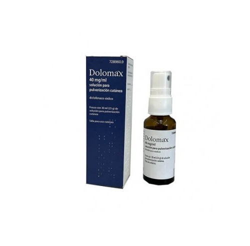 DOLOMAX 40 MG/ML SOLUCION PARA PULVERIZACION CUTANEA, 1 frasco de 30 ml
