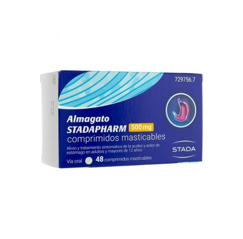 ALMAGATO STADAPHARM 500 MG COMPRIMIDOS MASTICABLES 48 comprimidos
