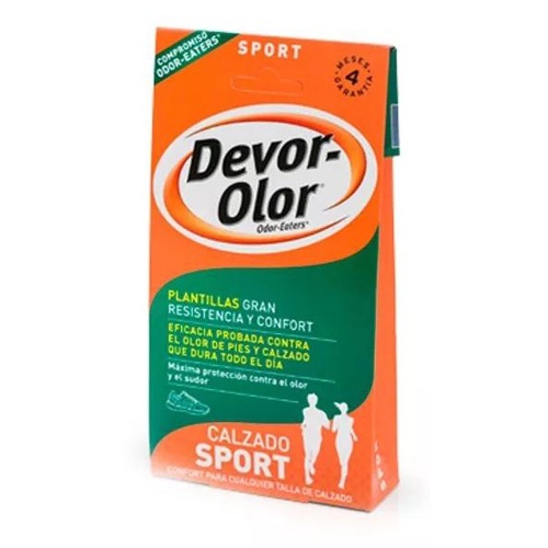 Devor Olor Plantillas Desodorantes Doble Acción (zapatillas)
