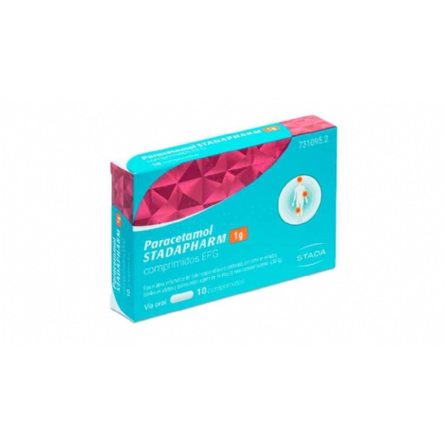 PARACETAMOL STADAPHARM 1 G COMPRIMIDOS EFG, 10 comprimidos