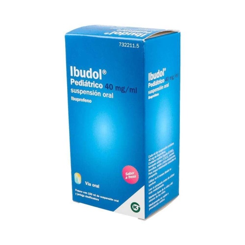 IBUDOL PEDIATRICO 40 MG/ML SUSPENSION ORAL, 1 frasco de 150 ml + jeringa graduada