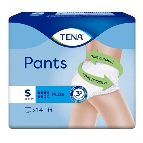 Tena Pants Plus Ropa interior absorbente unisex - Talla S (14 ud)