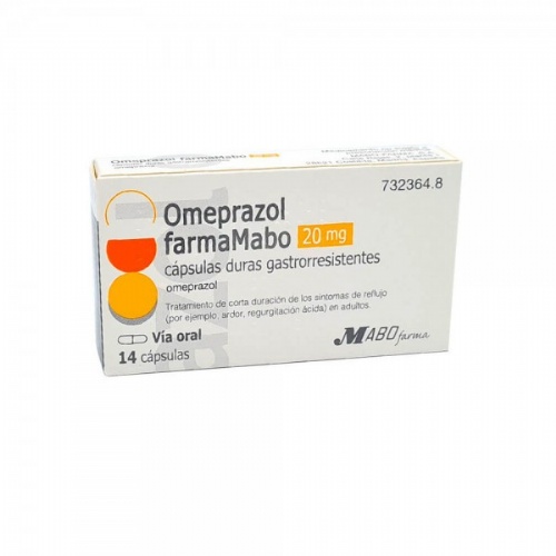 OMEPRAZOL FARMAMABO 20 MG CAPSULAS DURAS GASTRORRESISTENTES, 14 cápsulas
