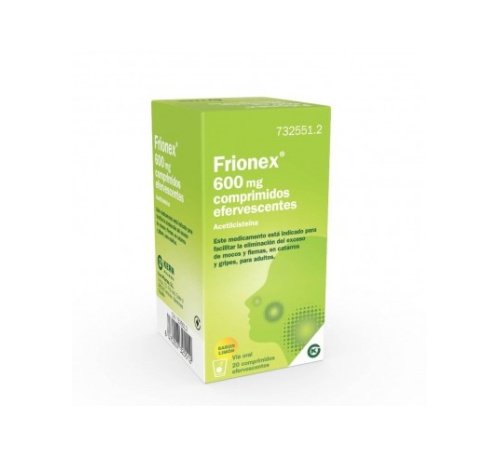 FRIONEX 600 MG COMPRIMIDOS EFERVESCENTES, 20 comprimidos