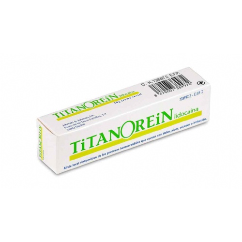 TITANOREIN LIDOCAINA CREMA RECTAL, 1 tubo de 20 g