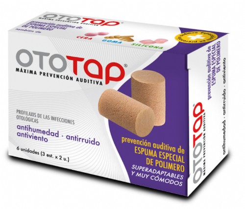 OTOTAP Tapones Oidos de Goma Espuma (6 ud)