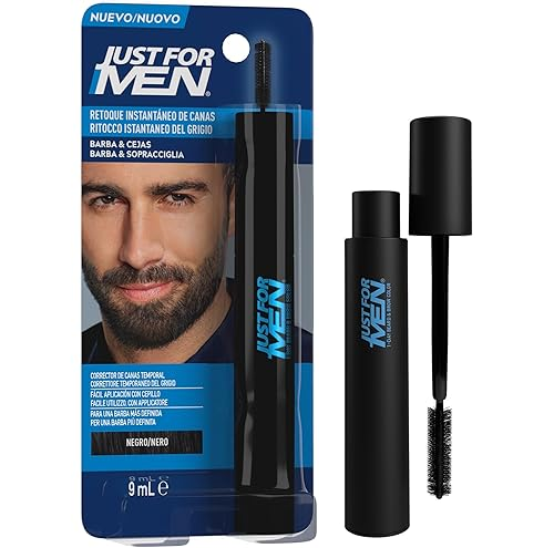 Just for men retoque instantaneo de canas  1 envase 9 g color negro