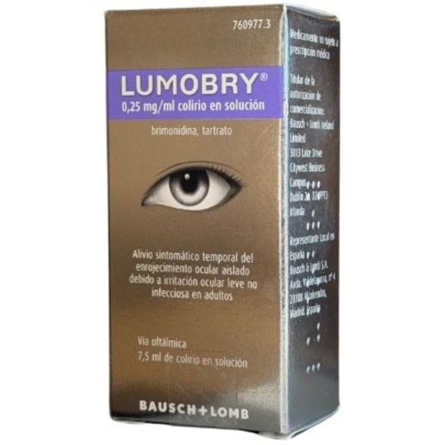 LUMOBRY 0,25 MG/ML COLIRIO EN SOLUCION, 1 frasco de 7,5 ml