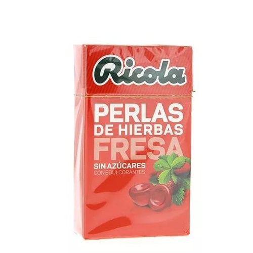 Ricola Perlas Fresa Sin Azúcar (25 g)