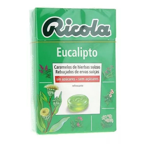 Ricola Caramelos Eucalipto sin azúcar (65 g)
