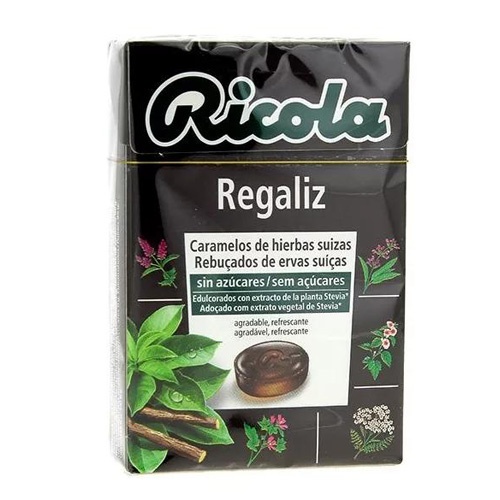 Ricola Caramelos Regaliz sin azúcar (65 g)