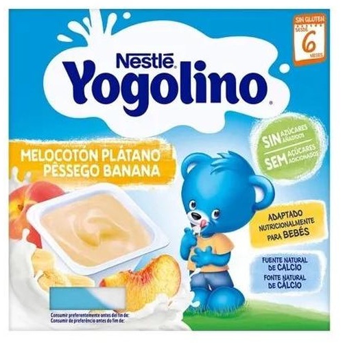 Nestle yogolino melocoton platano  4 envases 100 g