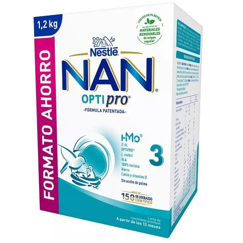 NAN 3 Optipro Formato Ahorro (1.200 g)
