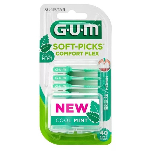 GUM Soft-picks Comfort flex Mint 40 unidades
