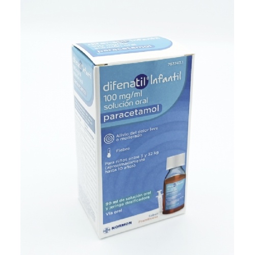 DIFENATIL INFANTIL 100 MG/ML SOLUCIÓN ORAL, 90 ml