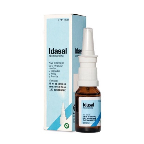 IDASAL 1mg/ml SOLUCION PARA PULVERIZACION NASAL , 1 frasco de 15 ml