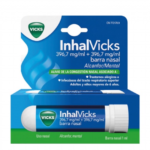 INHALVICKS 396,7 MG/ML   + 396,7 MG/ML BARRA NASAL, 1 aplicador