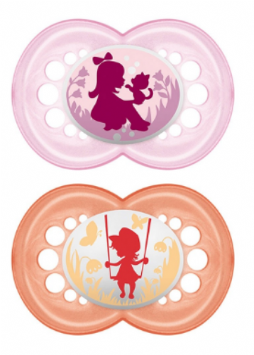 MAM Chupete Silicona Original Health +16 m (2 ud + Caja esterilizadora)