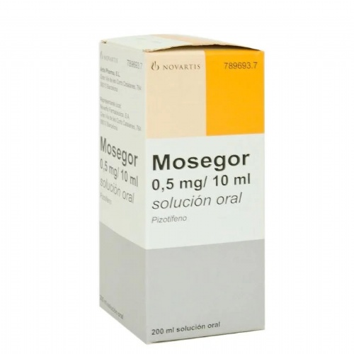 MOSEGOR 0,5 mg/10 ml SOLUCION ORAL, 1 frasco de 200 ml