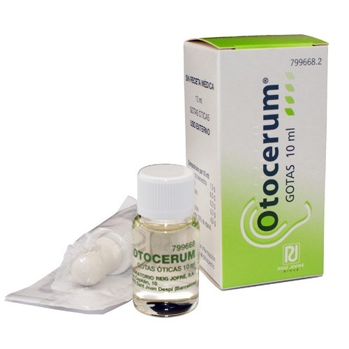 OTOCERUM  GOTAS OTICAS EN SOLUCION , 1 frasco de 10 ml