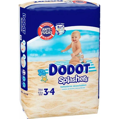 Pañal infantil - dodot splashers (talla 3 6-11 kg 12 unidades)