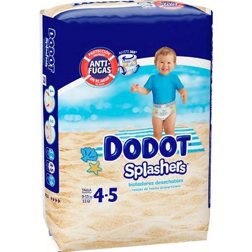 Pañal infantil - dodot splashers (talla  4 9-15 kg 11 unidades)