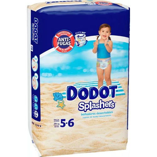 Pañal infantil - dodot splashers (talla 5 12-15 kg 10 unidades)