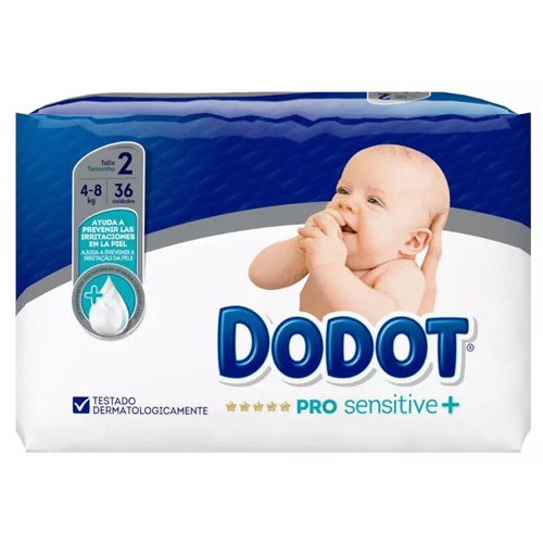 Dodot Pro-Sensitive Talla 2 4-8 kg (36 ud)