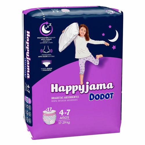 DODOT Happyjama Pañal Infantil Niña Talla 7 17 ud
