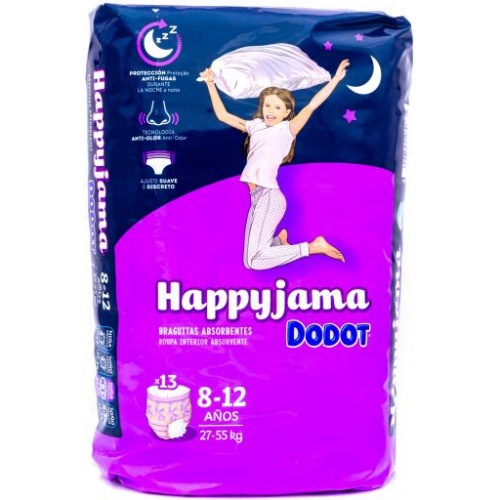 DODOT Happyjama Pañal Infantil Niña Talla 8 13 ud