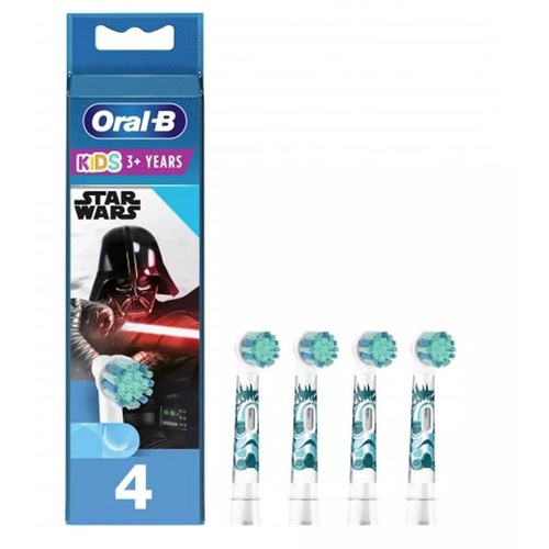 Cepillo dental electrico infantil recambios - oral-b pro kids 3+ star wars (4 recambios)