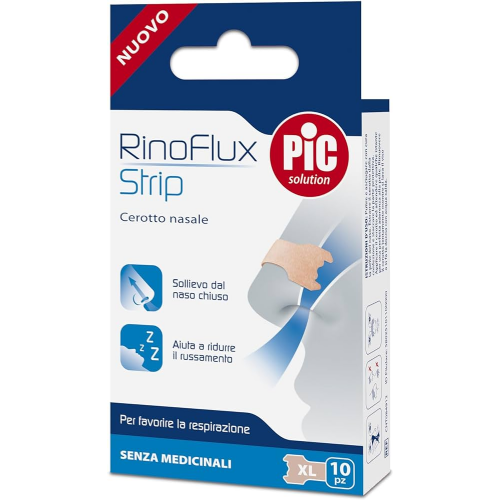 Rinoflux strip tiras nasales pic solution  10 unidades 6,7 cm x 2 cm