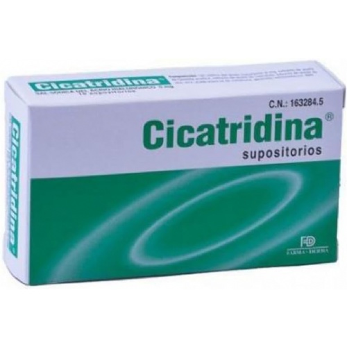 Cicatridina supositorios  10 unidades 2 g