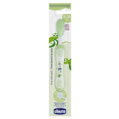 Chicco Cepillo de dientes de cerdas suaves 6m+