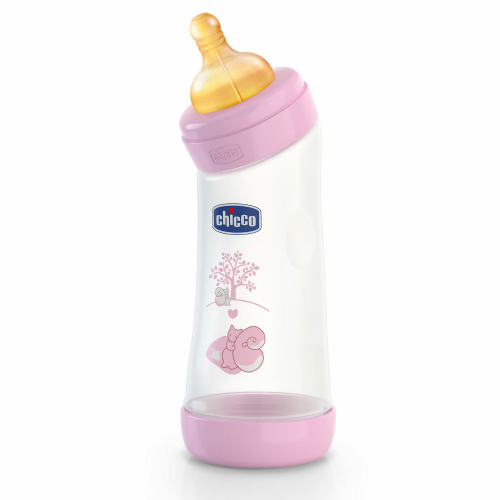 Chicco Biberón Angular Caucho rosa (1 ud)