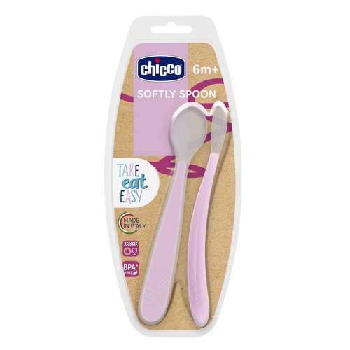 Chicco Chicco Cuchara de Silicona Blanda 6m+ 