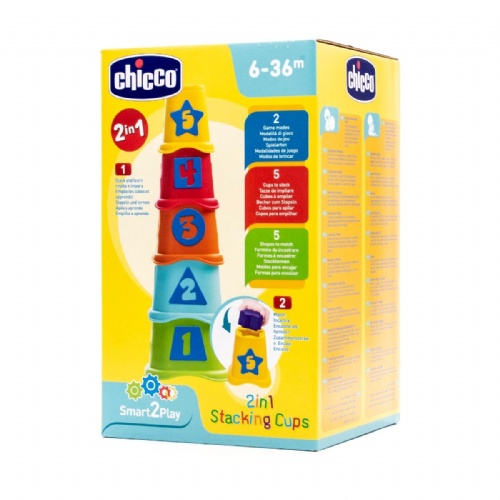 Chicco juguete 2 en 1 cubos apilables 6-36 meses