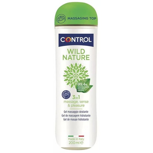 Control wild nature 3 in 1 gel de masaje hidratante  1 envase 200 ml